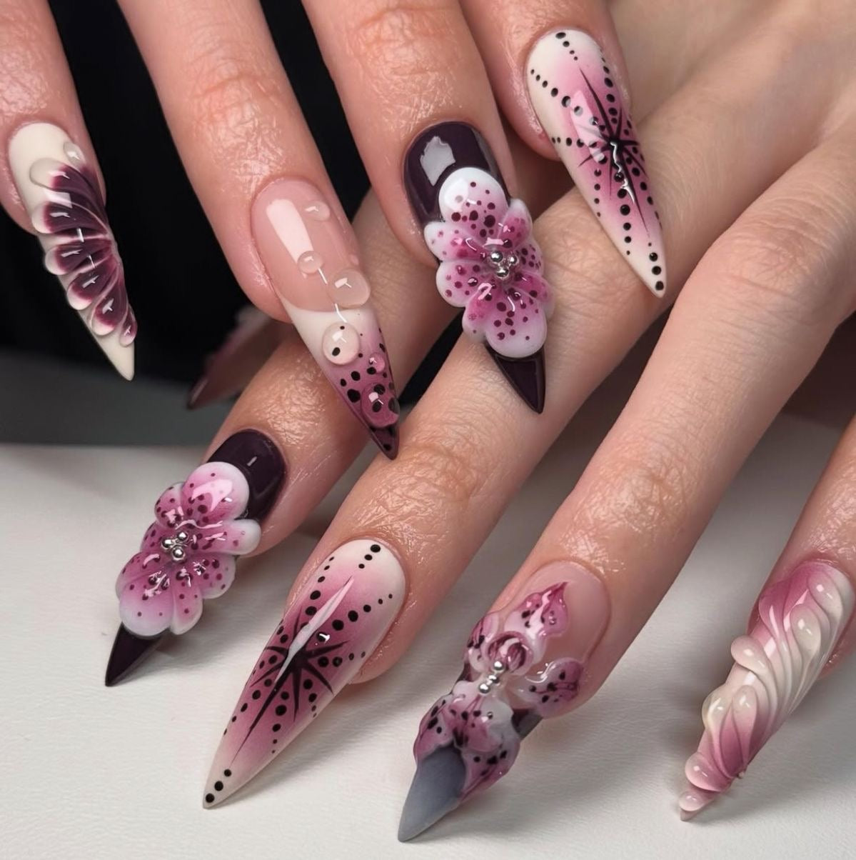 Stiletto shaped
